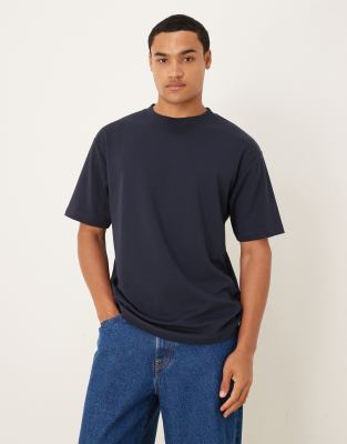 Asos Design Breathemax™ Heavyweight Relaxed Cotton Blend T-shirt In Black