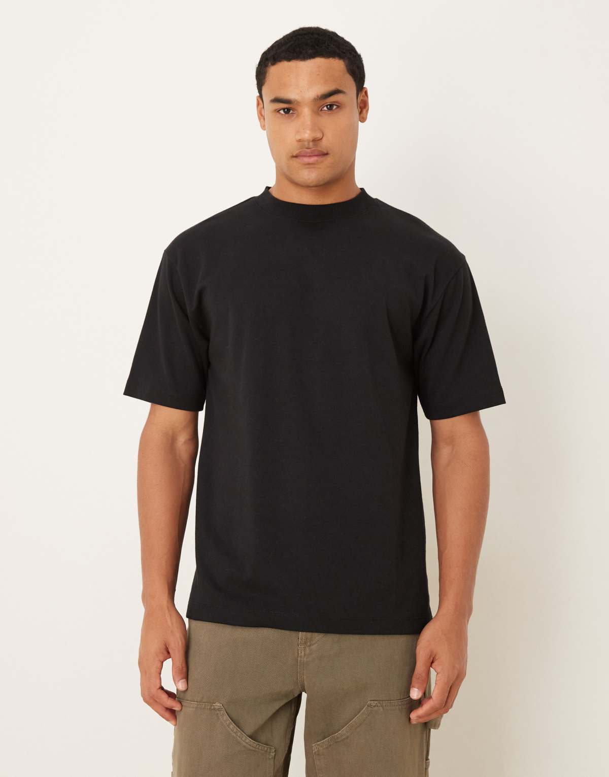 ASOS DESIGN breatheMAX™ heavyweight relaxed t-shirt in black cotton blend