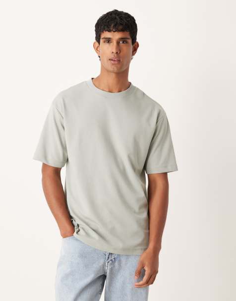 ASOS DESIGN breatheMAX™ heavyweight relaxed t-shirt in sage cotton blend - view 1