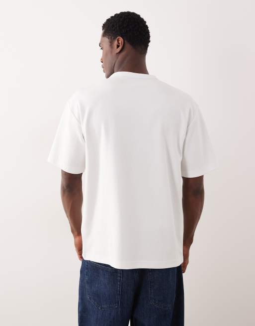 ASOS DESIGN breatheMAX™ heavyweight relaxed t-shirt in white cotton blend, 3 of 5