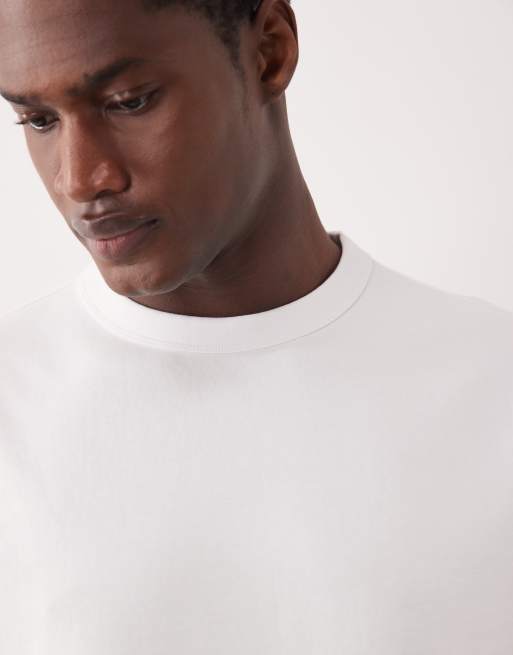 ASOS DESIGN breatheMAX™ heavyweight relaxed t-shirt in white cotton blend, 5 of 5