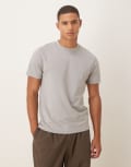 [ASOS DESIGN] ASOS DESIGN breatheMAX™ heavyweight t-shirt in grey cotton 2XL ULTIMATE GREY