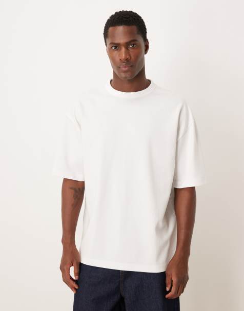 ASOS DESIGN - BreatheMAX™ - Hvid oversized T-shirt i kraftig bomuldsblanding - view 1