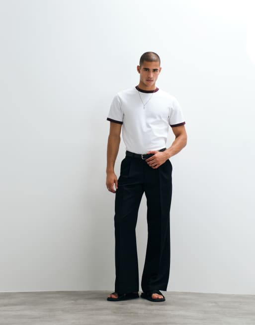 ASOS DESIGN - BreatheMAX - Hvid T-shirt i Regular Fit med ringer-design, 2 af 5