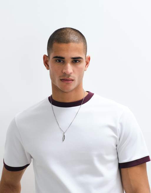 ASOS DESIGN - BreatheMAX - Hvid T-shirt i Regular Fit med ringer-design, 3 af 5