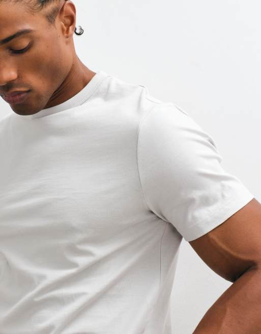 ASOS DESIGN - BreatheMAX™ Lite - Grå smal T-shirt , 3 af 5