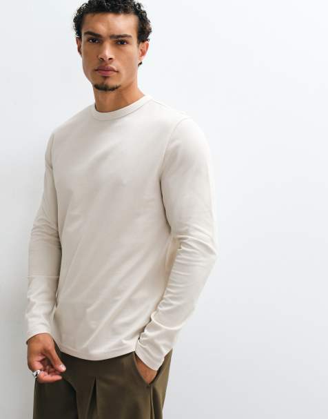 ASOS DESIGN breatheMAX™ Lite regular fit long sleeve t-shirt in grey pique - view 1