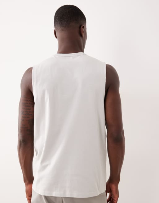 ASOS DESIGN breatheMAX™ Lite regular fit tank in grey cotton blend , 3 of 7