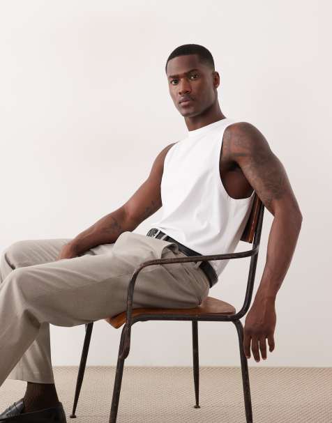 ASOS DESIGN breatheMAX™ Lite regular fit tank in white - view 1