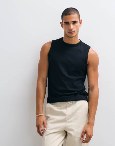 ASOS DESIGN – breatheMAX™ Lite – Regular-Fit-Tanktop in Schwarz - view 1