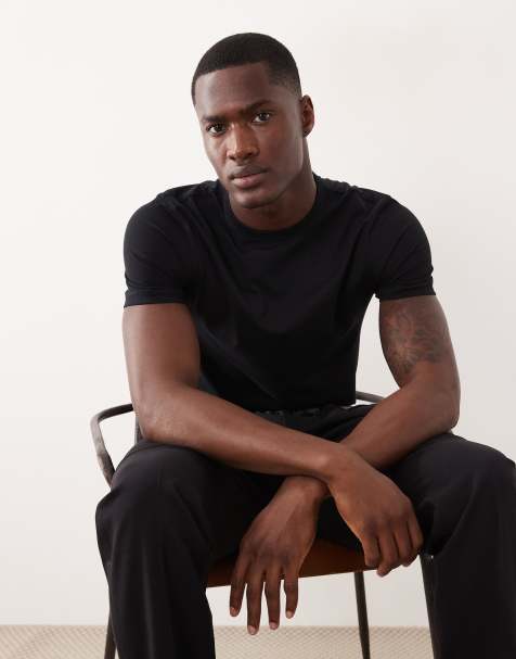 ASOS DESIGN breatheMAX™ Lite slim t-shirt in black - view 1