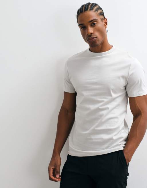 ASOS DESIGN breatheMAX™ Lite slim t-shirt in grey , 5 of 5