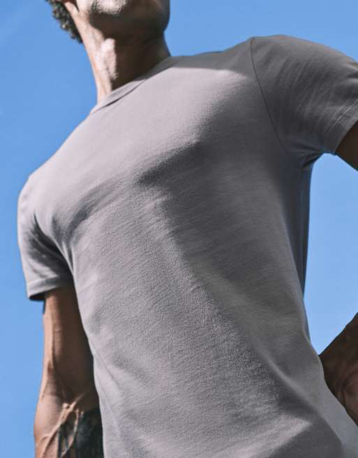 ASOS DESIGN - BreatheMAX™ Lite - Smal T-shirt in antracietgrijs , 3 van 5