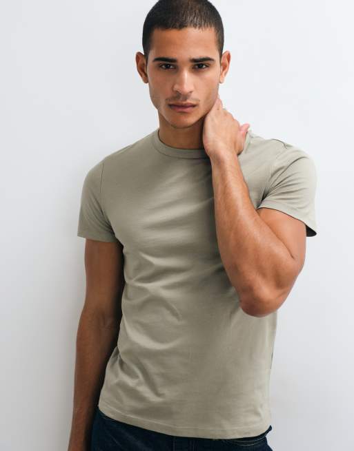 ASOS DESIGN – breatheMAX™ Lite – Zielony dopasowany T-shirt  , 2 z 5