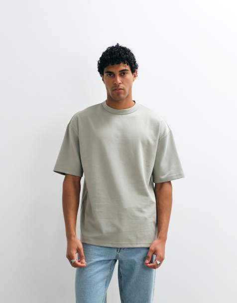 ASOS DESIGN – breatheMAX™ – Ljusgrön t-shirt i oversized fit och kraftig bomullsmix - view 1