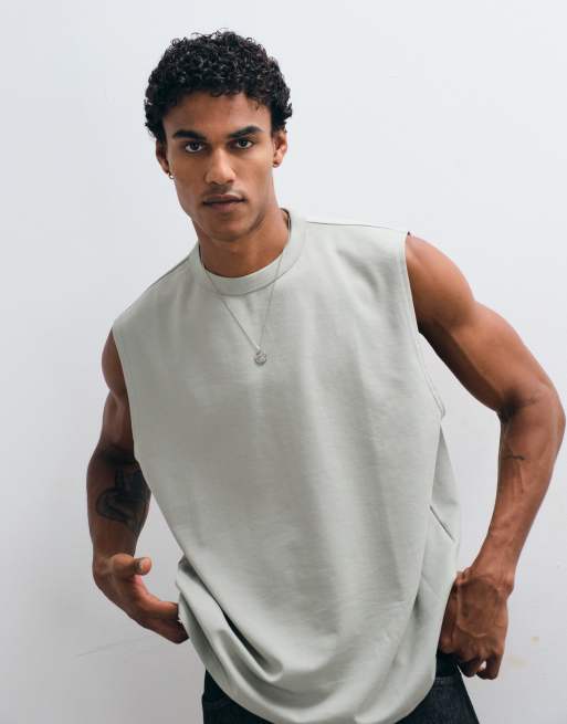 ASOS DESIGN – breatheMAX™ – Ljusgrönt, kraftigt linne i oversize av bomullsmix , 4 av 5