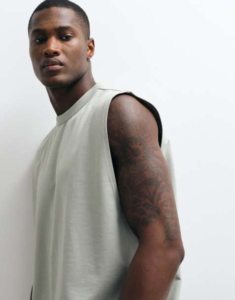 ASOS DESIGN - BreatheMAX™ - Lysegrøn oversized tanktop i kraftig bomuldsblanding - view 1