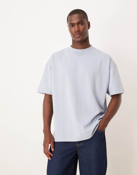 ASOS DESIGN – breatheMAX™ – Niebieski gruby T-shirt oversize - view 1