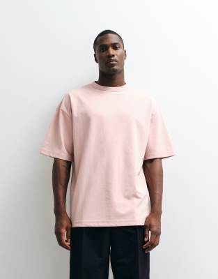 BreatheMAX - Oversize-T-Shirt aus schwerem Baumwollmix in Rosa Rosa L