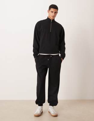 Asos Design Breathemax™ Oversized Sweatpants In Black