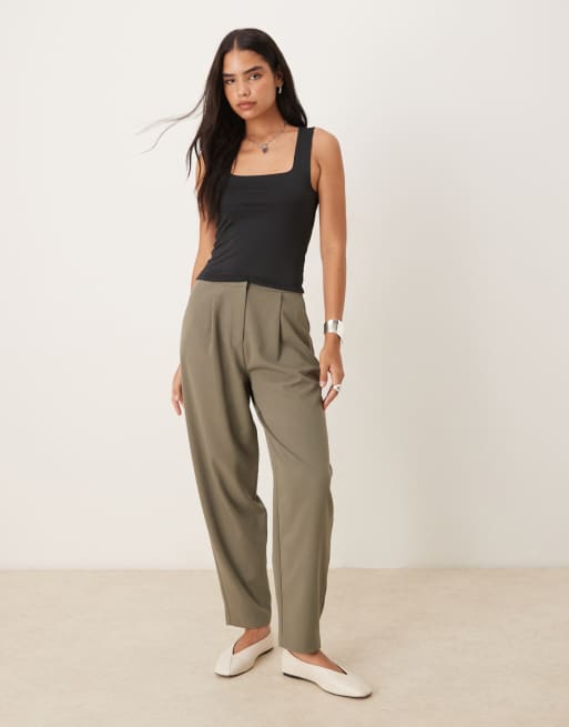 ASOS DESIGN breatheMAX™ polyamide square neck cami in black, 3 of 4