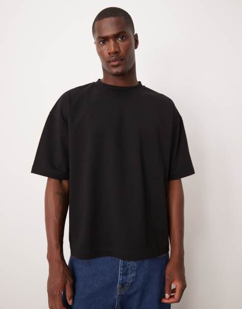 ASOS DESIGN – breatheMAX™ – Schweres, kastiges Oversize-T-Shirt in Schwarz - view 1