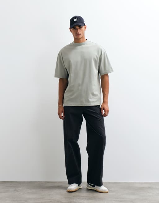 ASOS DESIGN – breatheMAX™ – Schweres Oversize-T-Shirt aus Baumwollmix in Hellgrün, 3 von 5