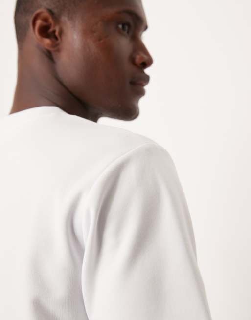 ASOS DESIGN – breatheMAX™ – Schweres Regular-Fit-T-Shirt aus Baumwollmix in Weiß, 3 von 5