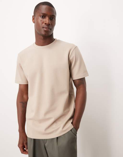 ASOS DESIGN - BreatheMAX™ - T-shirt épais - Taupe