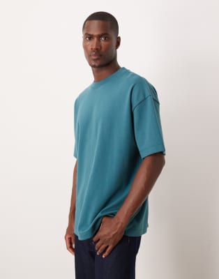 ASOS DESIGN - BreatheMAX™ - T-shirt oversize épais - Turquoise | ASOS