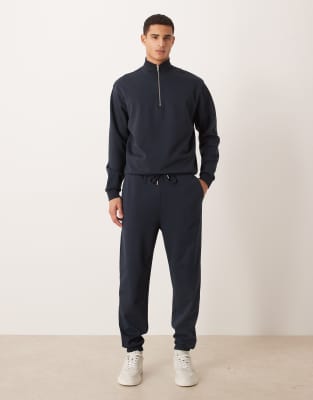 Asos Design Breathemax™ Tapered Sweatpants In Blue