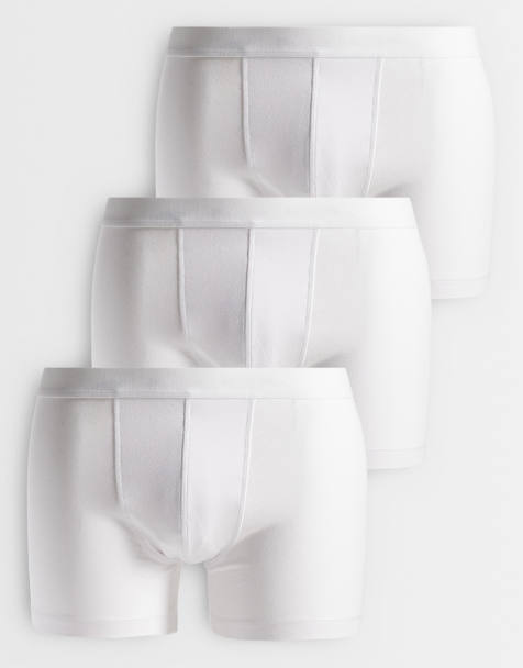 ASOS DESIGN - Breathmax - Confezione da 3 boxer aderenti bianchi - view 1