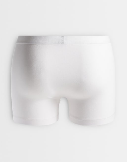 ASOS DESIGN - Breathmax - Confezione da 3 boxer aderenti bianchi, 2 di 3