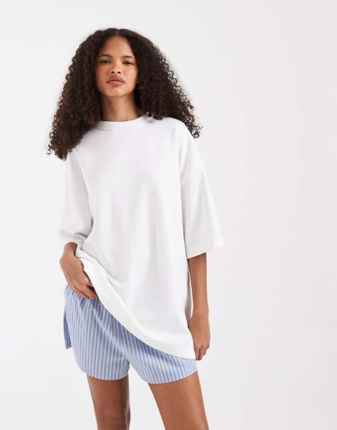 ASOS DESIGN - BreathMAX™ - T-shirt lunga pesante bianca - view 1