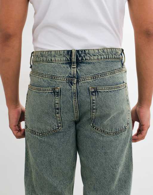 ASOS DESIGN brede jeans med svaj i mellemvask blå, 5 af 5