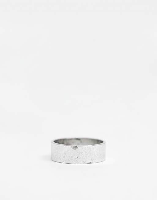 ASOS DESIGN - Brede ring in gepolijste zilverkleur, 4 van 4