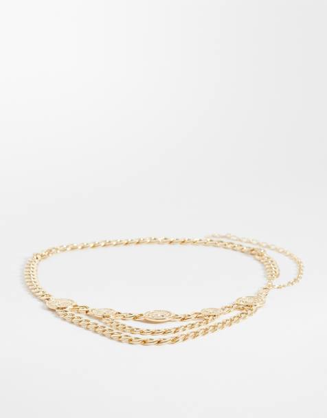 ASOS DESIGN – Breiter Gürtel mit Ketten- und Münzendesign - view 1