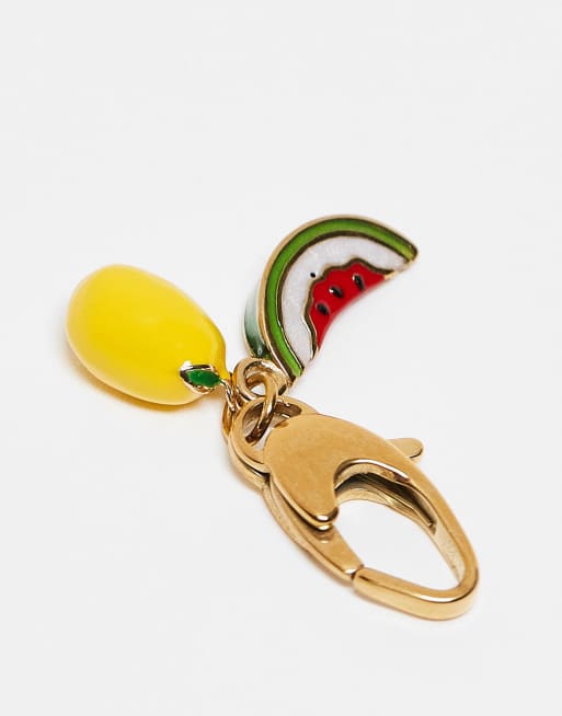 ASOS DESIGN - Breloque salade de fruits en acier inoxydable pour bikini et accessoires - Doré, 2 de 3