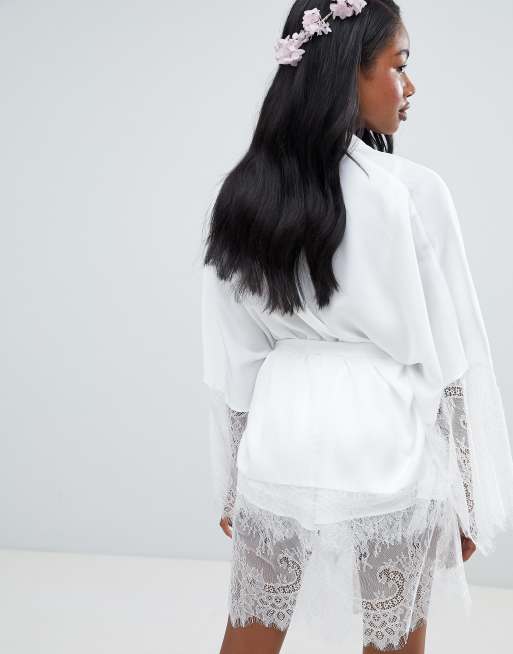 Lace on sale bridal kimono