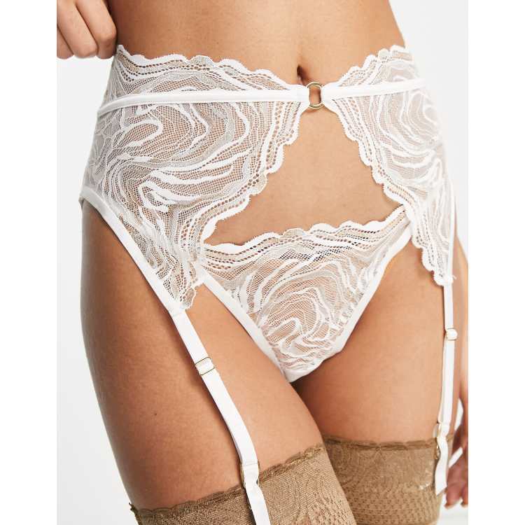 Write Lace Lingerie Sets Garter Belt for Bridal -  Denmark