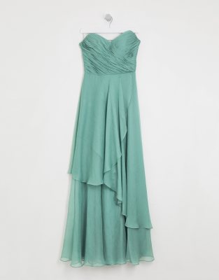 asos pale blue bridesmaid dress