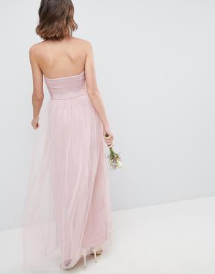 asos tulle bridesmaid dress
