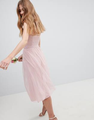 asos tulle bridesmaid dress