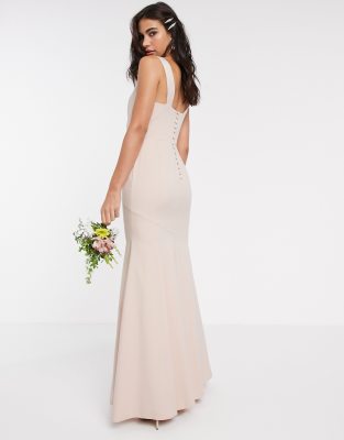 asos pleated bridesmaid dress