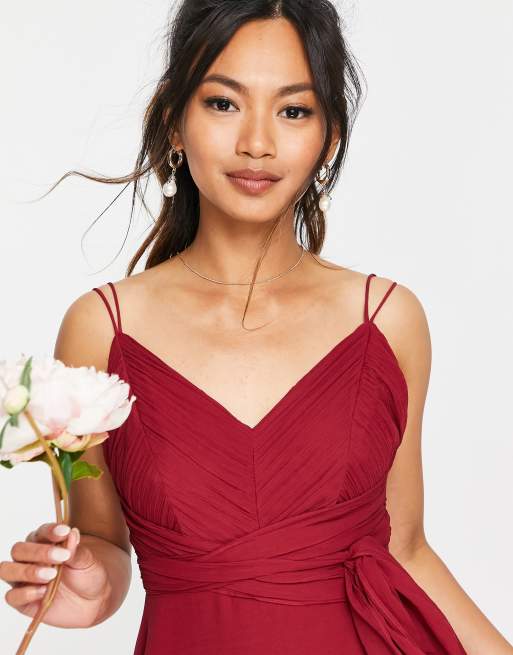 asos berry dress