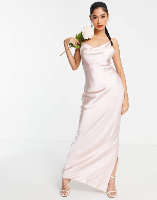 Asos blush 2024 maxi dress