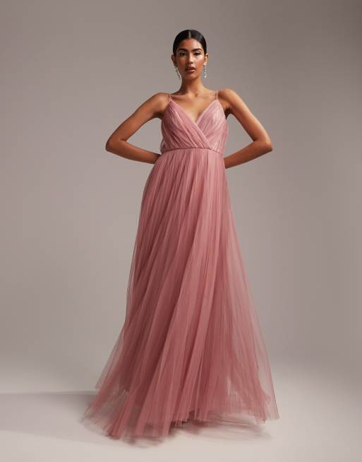 Asos tulle shop maxi dress