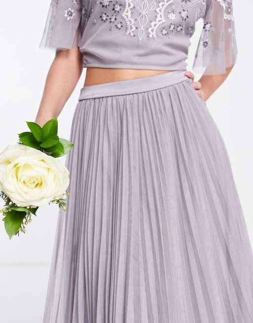 Asos tulle maxi skirt best sale