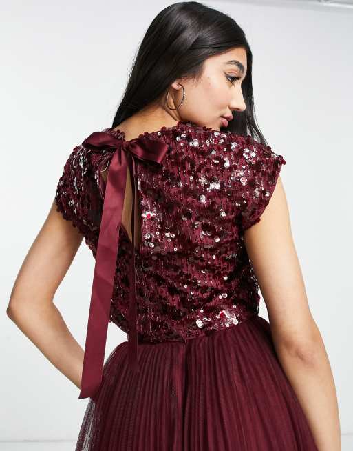 Asos sequin top outlet dress