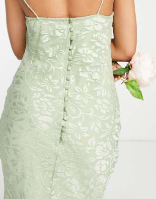 light green floral maxi dress